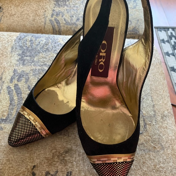 ORO made in Italy woman’s sling back shoes size 38 - Picture 12 of 14